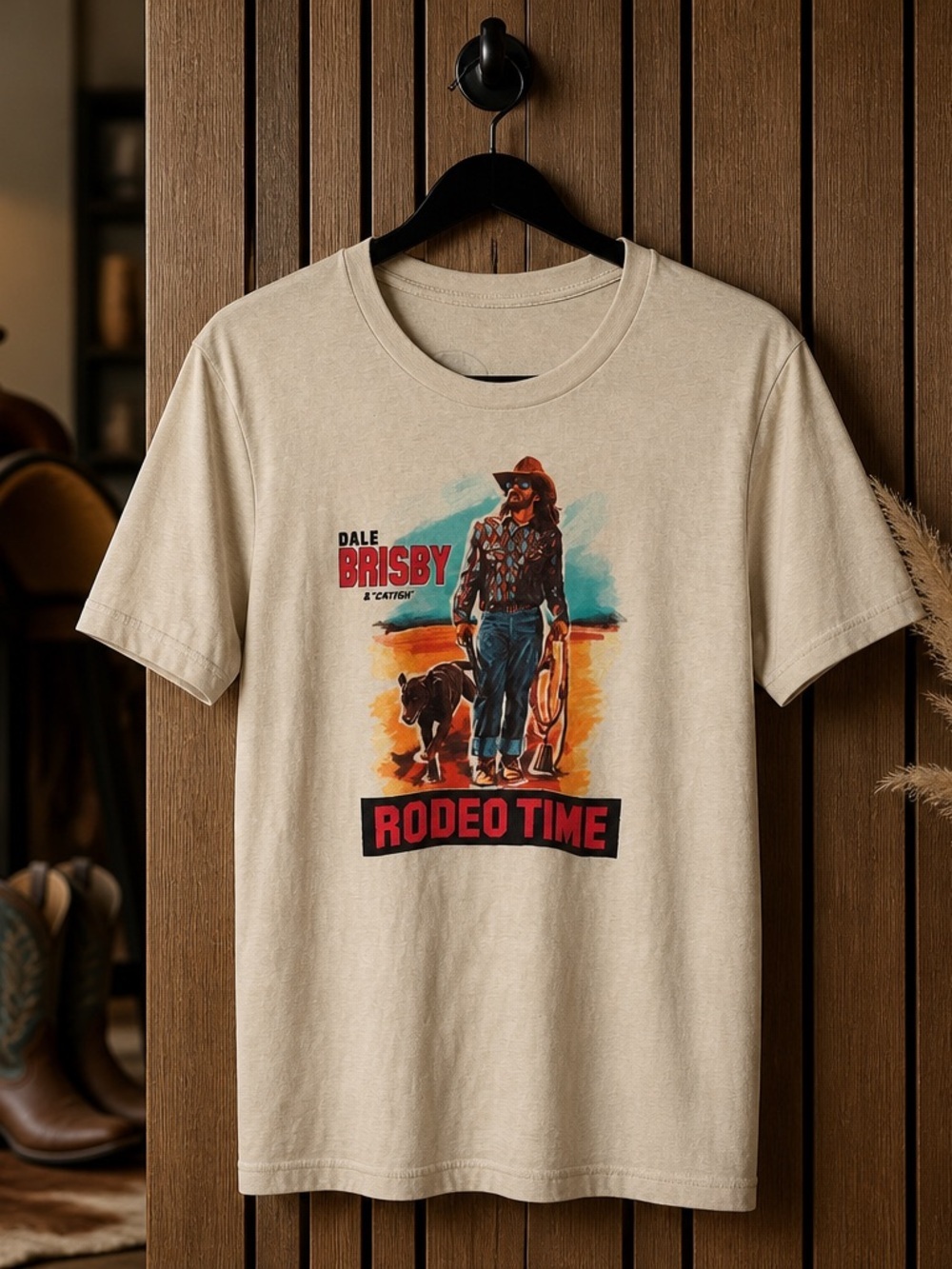Dale Brisby Rodeo Time Graphic Tee - Cream